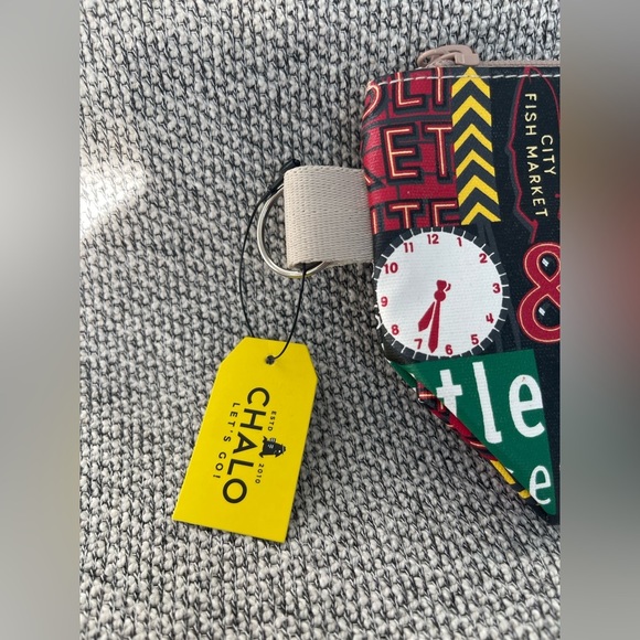 CHALOU Seattle Themed Cosmetic Bag - Black and Red - Picture 2 of 16